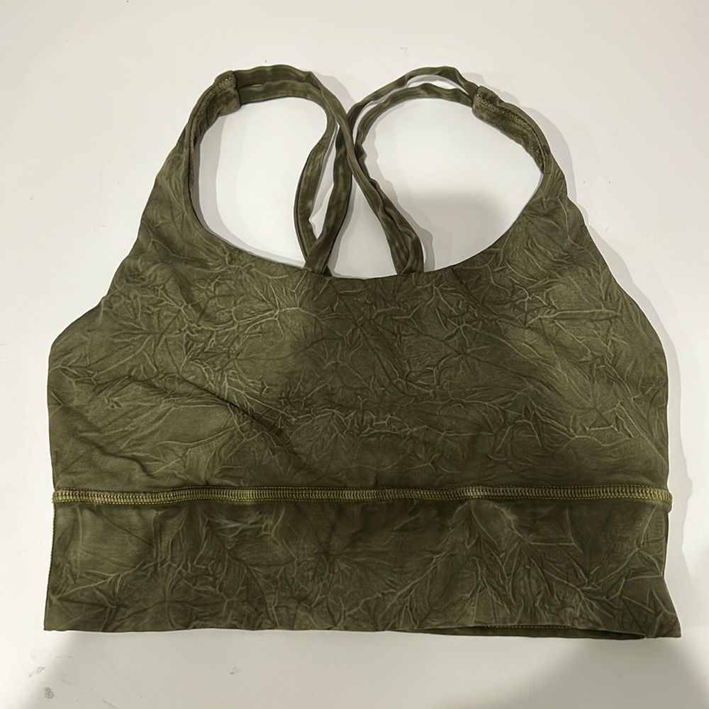 lululemon Long Line Energy Bra Acid Wash
